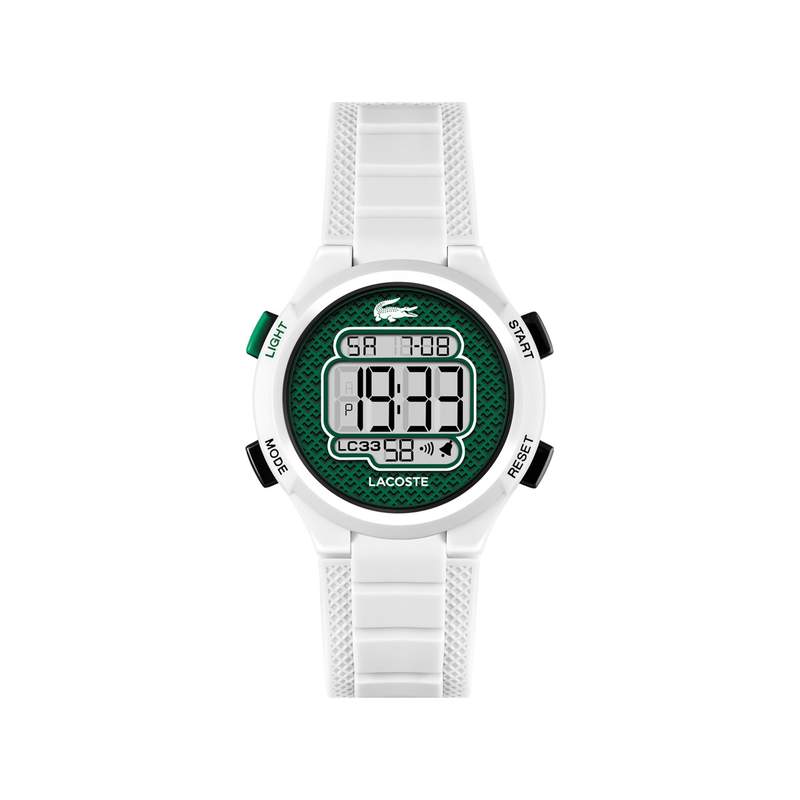 Montre LACOSTE lc33 enfant bracelet silicone blanc - vue 1