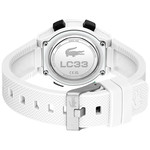 Montre LACOSTE lc33 enfant bracelet silicone blanc - vue 3