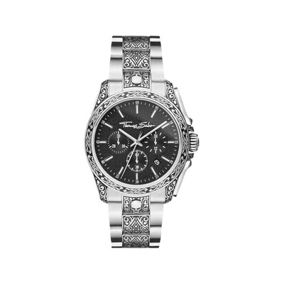 Montre THOMAS SABO engraved mixte bracelet acier inoxydable gris