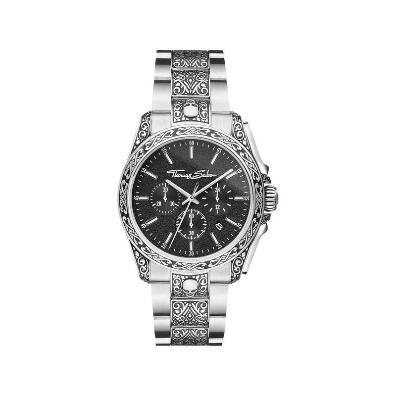 Montre THOMAS SABO engraved mixte bracelet acier inoxydable gris - vue 1
