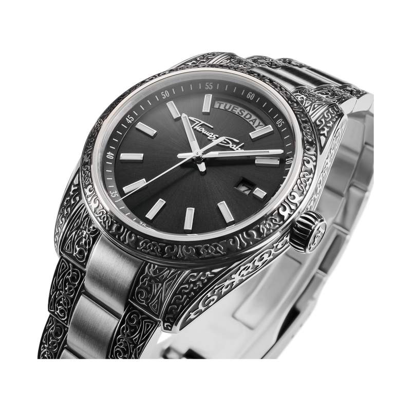 Montre THOMAS SABO engraved mixte bracelet acier inoxydable - vue 2