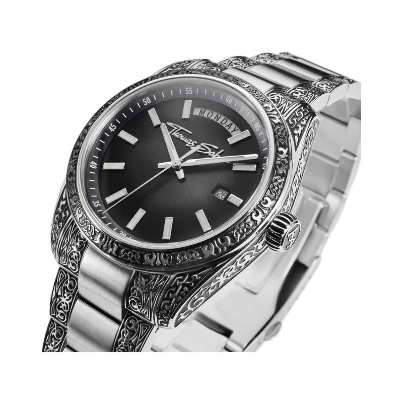 Montre THOMAS SABO engraved mixte bracelet acier inoxydable - vue 2