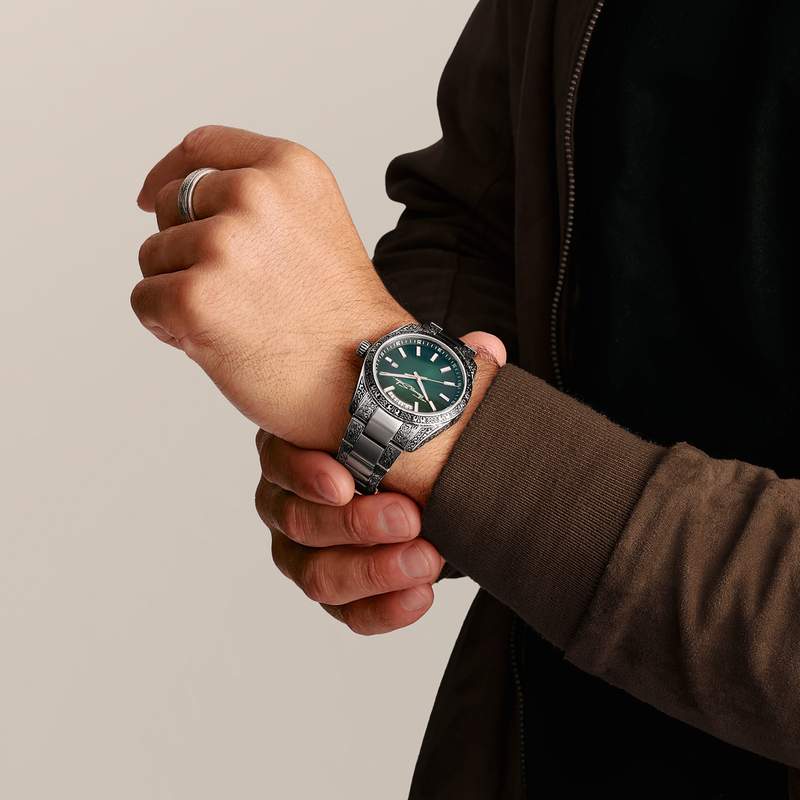 Montre THOMAS SABO engraved mixte bracelet acier inoxydable - vue porté 1