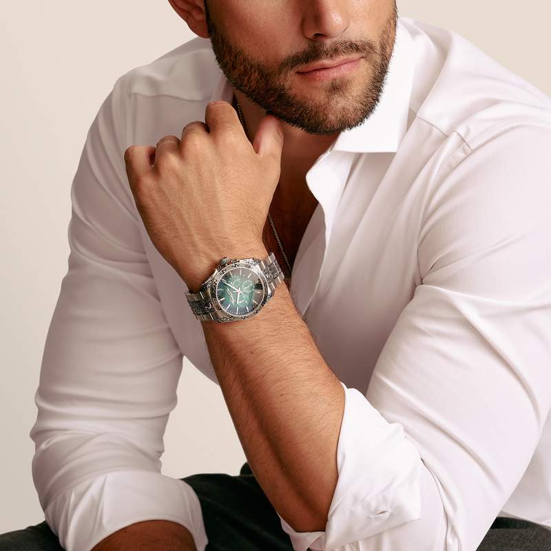 Montre THOMAS SABO engraved mixte bracelet acier inoxydable - vue porté 1