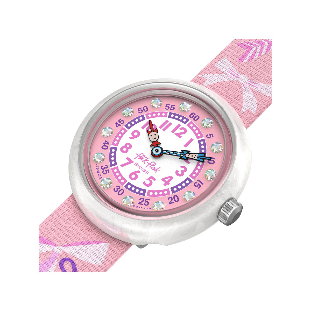 Montre FLIK FLAK showtime enfant bracelet pet recycle rose - vue 2