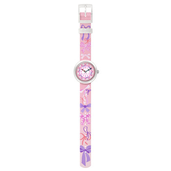 Montre FLIK FLAK showtime enfant bracelet pet recycle rose