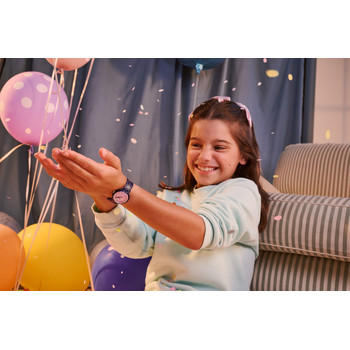 Montre FLIK FLAK showtime enfant bracelet pet recycle violet