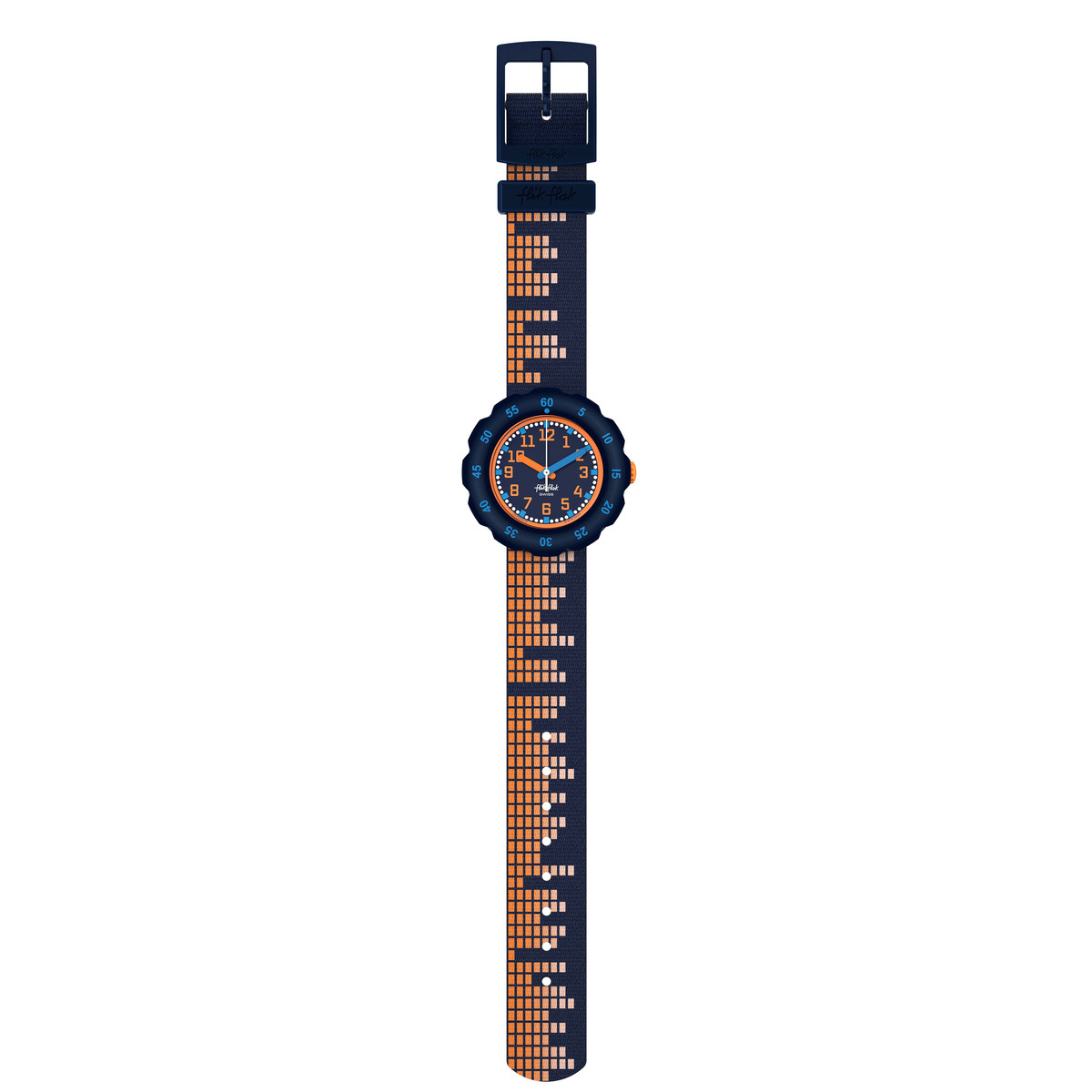 Montre FLIK FLAK showtime enfant bracelet pet recycle bleu - vue D1