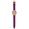 SWATCH essentials women's watch with red leather strap - view VD1