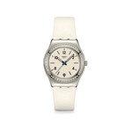 Montre SWATCH essentials femme bracelet cuir blanc - vue 1