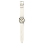 Montre SWATCH essentials femme bracelet cuir blanc - vue D1