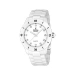 Montre FESTINA femme bracelet ceramique blanc - vue 1