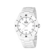 FESTINA dameshorloge met wit keramisch bandje