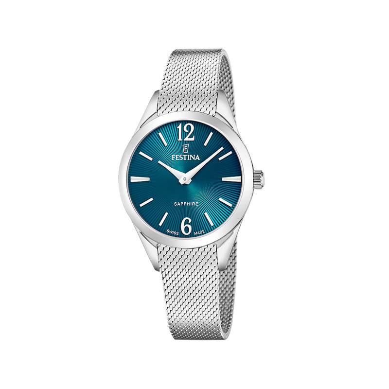 Montre FESTINA swiss made femme bracelet acier inoxydable - vue 1