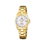 Montre FESTINA swiss made femme bracelet acier inoxydable doré - vue 1