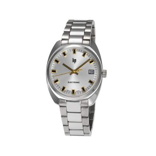 LIP General de Gaulle unisex watch with stainless steel bracelet