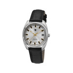 Montre LIP Général de Gaulle mixte automatique, bracelet cuir noir - vue 1