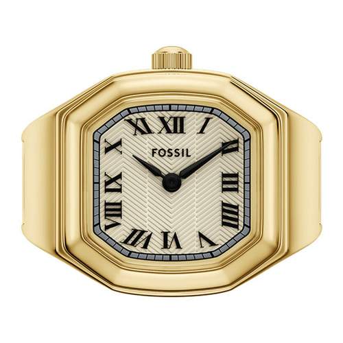 Montre FOSSIL watch ring femme bracelet acier inoxydable doré