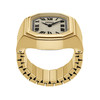 FOSSIL watch ring woman stainless steel bracelet gold - vue V2