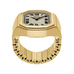 Montre FOSSIL watch ring femme bracelet acier inoxydable doré - vue 2