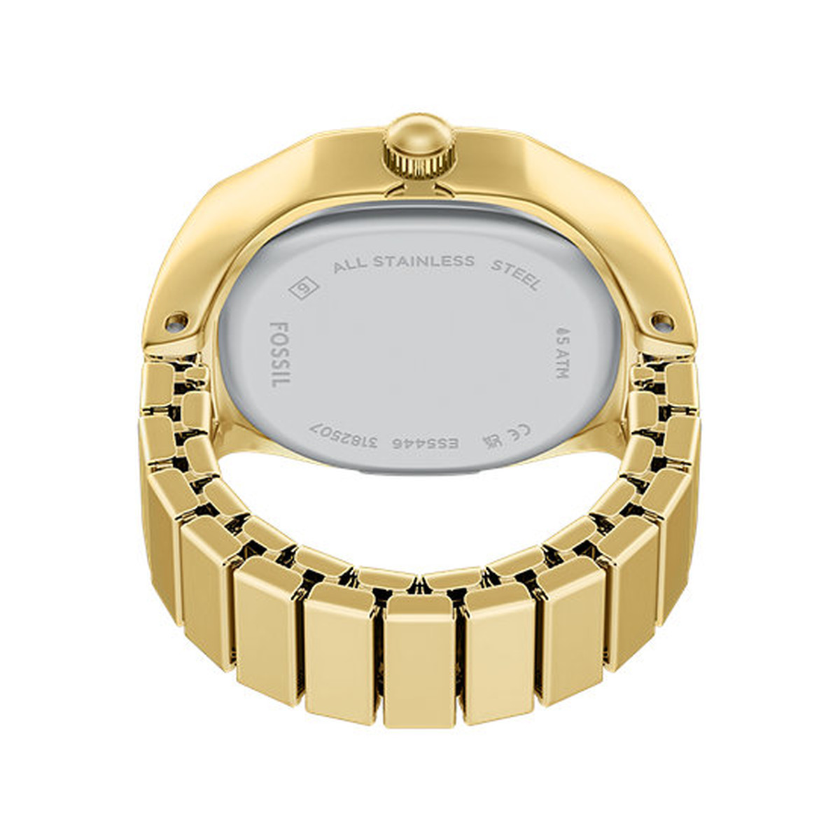 FOSSIL watch ring woman stainless steel bracelet gold - view 3