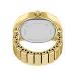 Montre FOSSIL watch ring femme bracelet acier inoxydable doré - vue 3