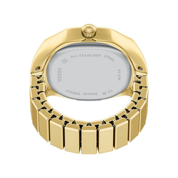 Montre FOSSIL watch ring femme bracelet acier inoxydable doré