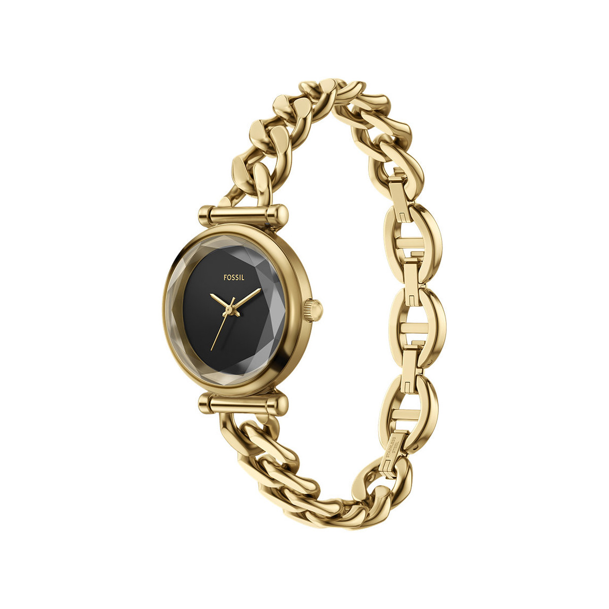 Montre FOSSIL carlie femme bracelet acier inoxydable doré - vue 2