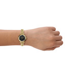 Montre FOSSIL carlie femme bracelet acier inoxydable doré - vue porté 1