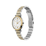 FOSSIL Carlie dameshorloge met tweekleurige roestvrijstalen armband in geel - afbeelding 2