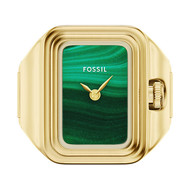 Montre FOSSIL watch ring femme bracelet acier inoxydable doré