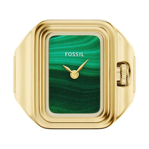 Montre FOSSIL watch ring femme bracelet acier inoxydable doré