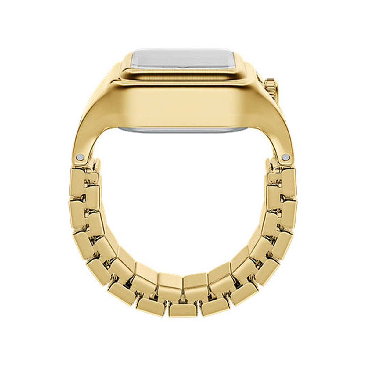 FOSSIL horloge ring vrouw roestvrij staal armband goud - bekijk 2