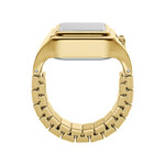 Montre FOSSIL watch ring femme bracelet acier inoxydable doré - vue 2