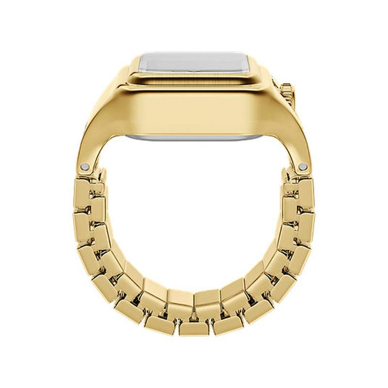 Montre FOSSIL watch ring femme bracelet acier inoxydable doré - vue 2