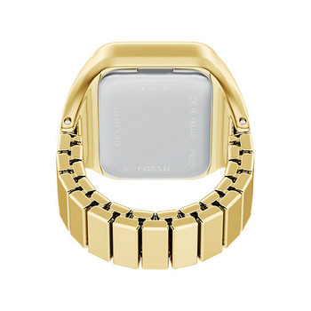 Montre FOSSIL watch ring femme bracelet acier inoxydable doré