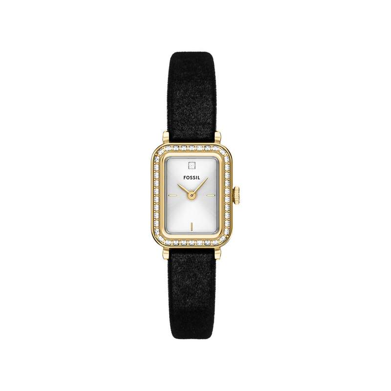 Montre FOSSIL raquel femme bracelet textile noir - vue 1