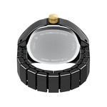 Montre FOSSIL watch ring femme bracelet acier inoxydable noir - vue 3