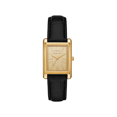 Montre MICHAEL KORS essex femme bracelet cuir noir