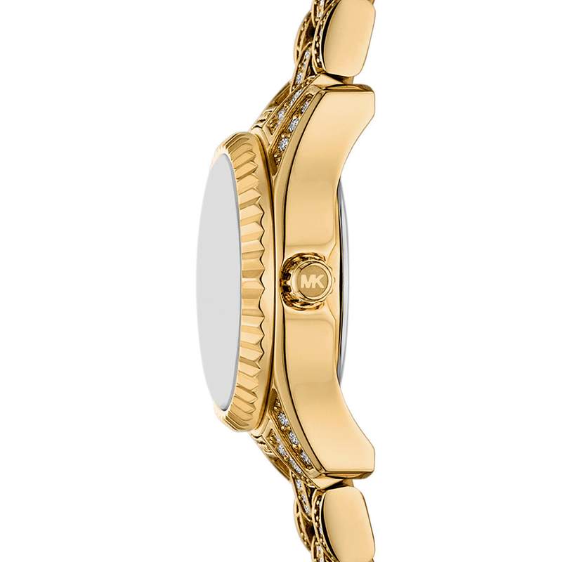 Montre MICHAEL KORS micro lexington femme bracelet acier inoxydable doré - vue D1