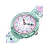 FLIK FLAK Pattern Paradise children's watch with recycled PET strap in green - V2 view