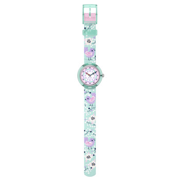 Montre FLIK FLAK pattern paradise enfant bracelet pet recycle vert