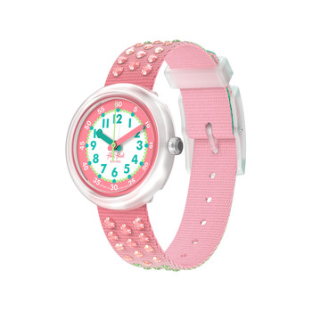Montre FLIK FLAK pattern paradise enfant bracelet pet recycle rose