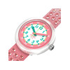 FLIK FLAK kinderhorloge pattern paradise roze armband van gerecycled plastic - weergave V2