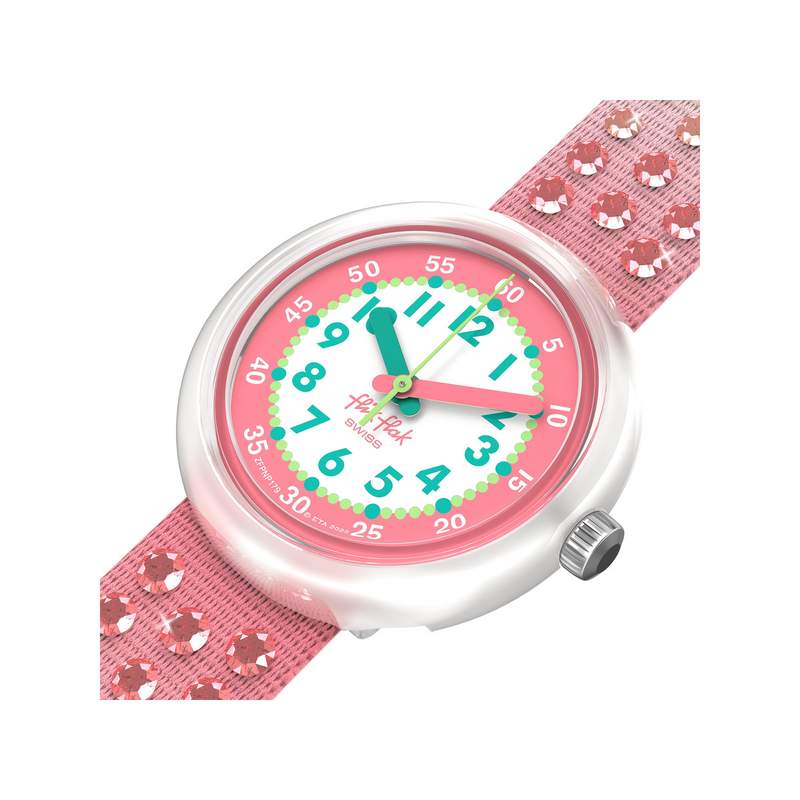 Montre FLIK FLAK pattern paradise enfant bracelet pet recycle rose - vue 2