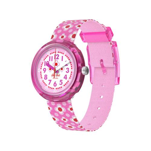 Montre FLIK FLAK pattern paradise enfant bracelet pet recycle rose