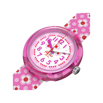 Montre FLIK FLAK pattern paradise enfant bracelet pet recycle rose