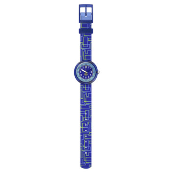 Montre FLIK FLAK pattern paradise enfant bracelet pet recycle bleu