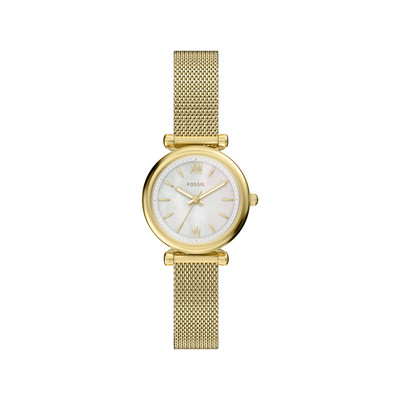 Montre FOSSIL carlie mini femme bracelet acier inoxydable doré - vue 1