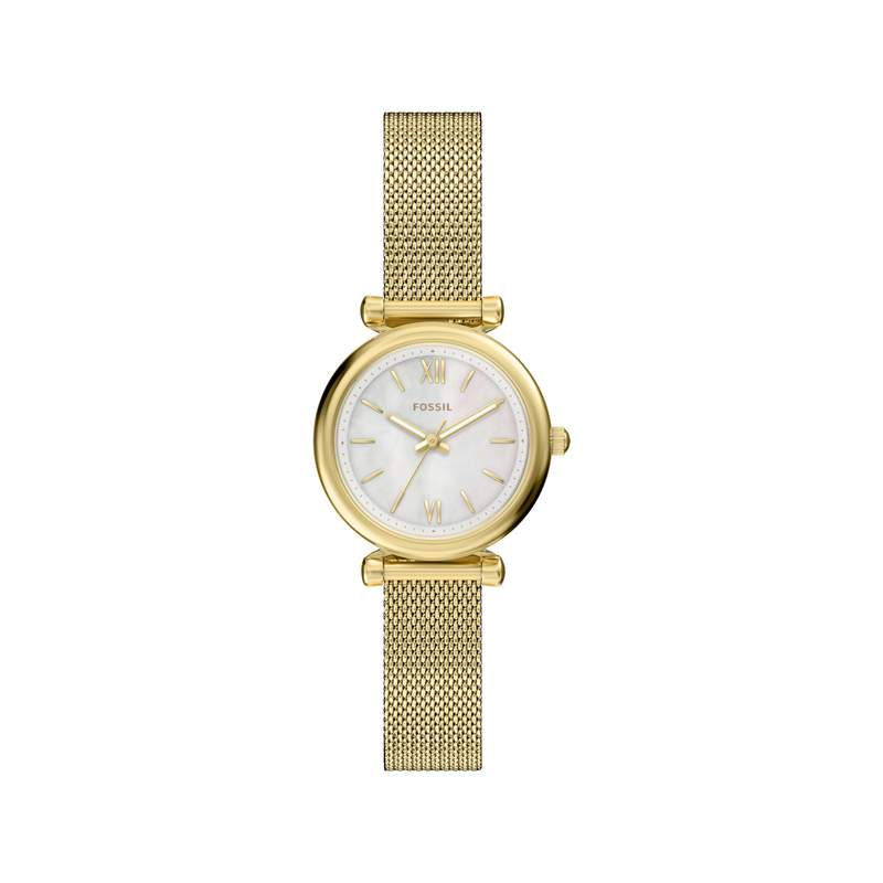 Montre FOSSIL carlie mini femme bracelet acier inoxydable doré - vue 1
